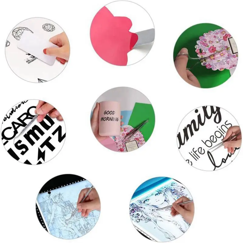 A29F-18Pc Basic Craft Vinyl Weeding Tools Set DIY Sewing Stitching Punch Carving Kit Silhouette Cameos Lettering Tool