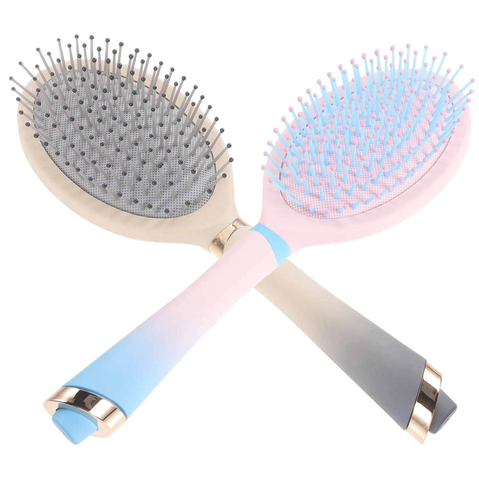 

Набор из 2 овальных расчесок для волос: пластиковые щетки для распутывания и укладки волос для женщин