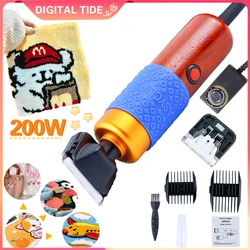 Tufting Gun elektryczna maszynka do włosów Tufted nożyczki dywan Fader profesjonalne Pet Dog Clipper 200W High Power ścinanie włosów maszyna