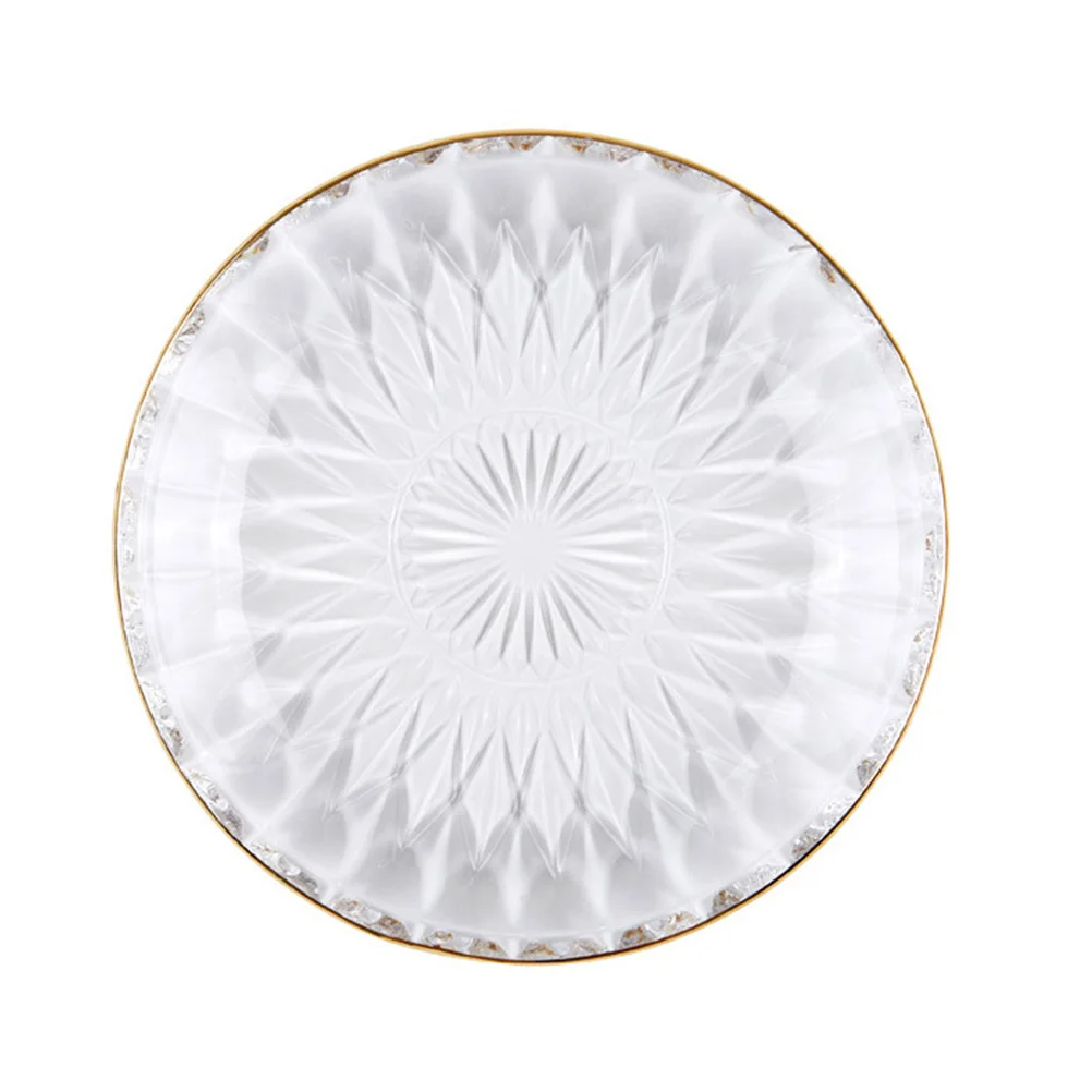 

1Pcs Gold Trim Glass Jewelry Container High Quality Jewelry Display Holder Fashion Earring Holder Decorative Desktop Ornament