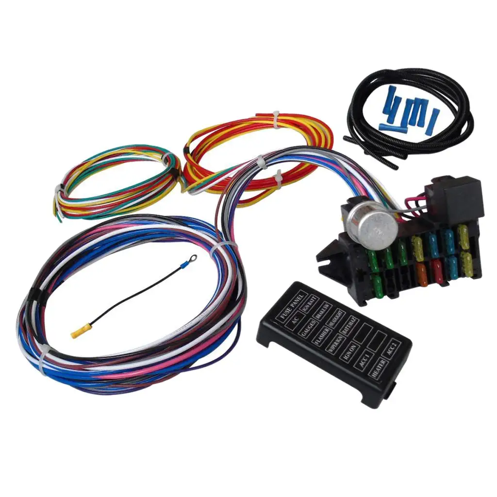 Muscle Wire Wiring Harness Kit , 12 Standard Circuit Universal Wiring Harness Kit (12V)