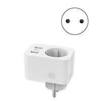 Daily Sale Tuya Smart Plug European German Standard Voice-Controlled Wi-Fi Socket Timer Remote Control Energy Monitor EU Plug