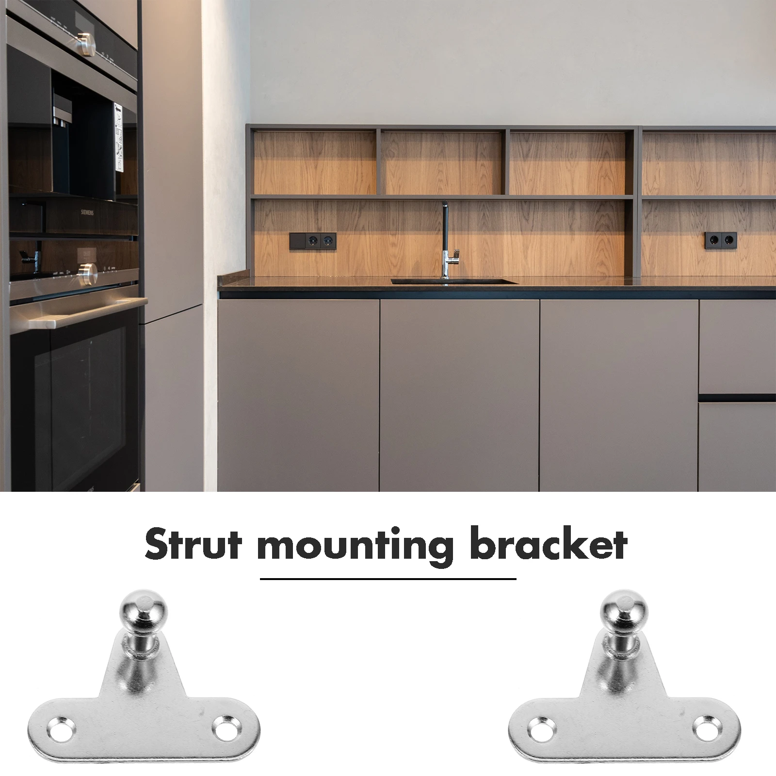 10pcs Hydraulic Accessories Durable Gas Spring Lift Support Mounting Brackets Furniture Hinges Cabinet Door