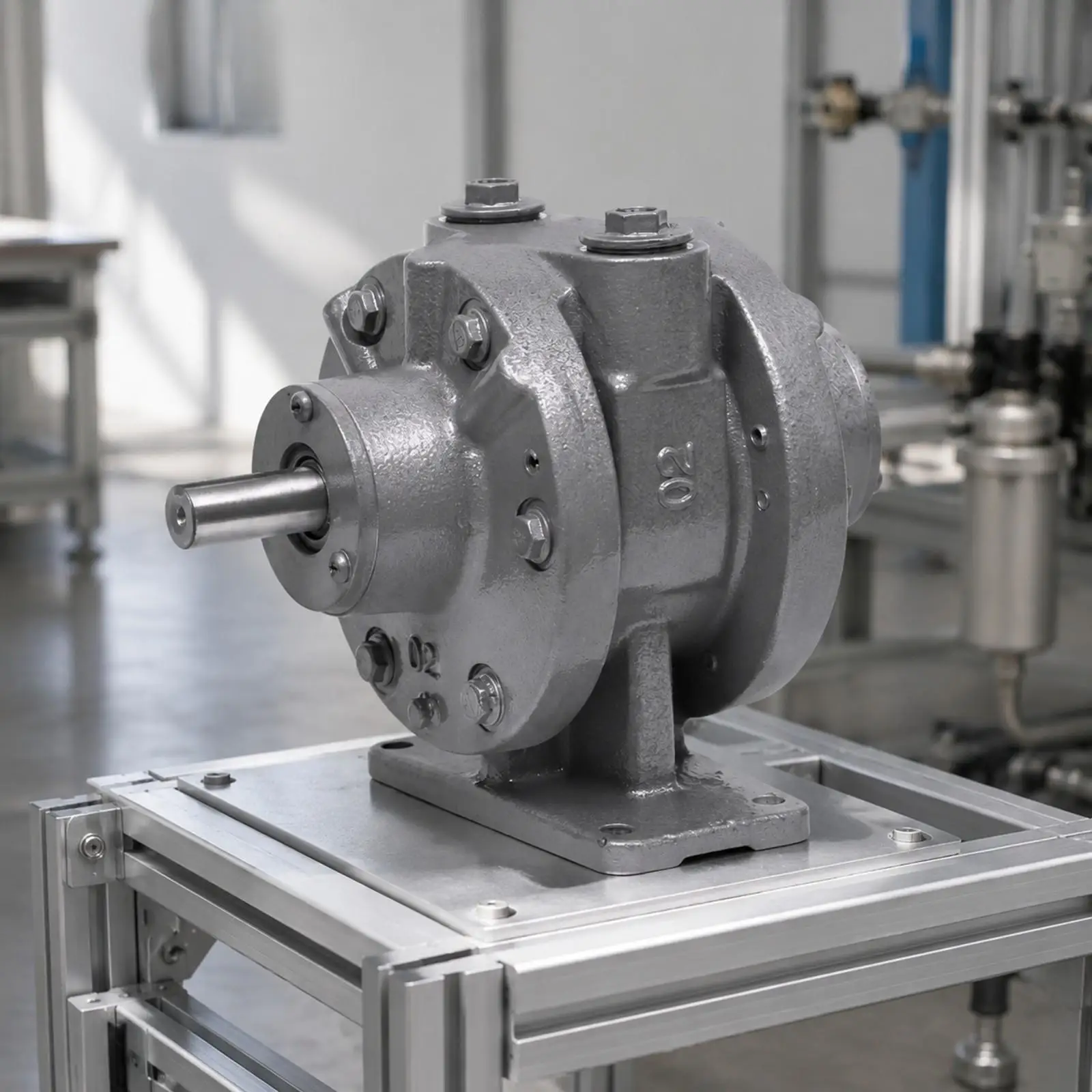 Vane Type Air Motor Pneumatic Power Unit Compact Metal Body for Pumping Equipment and Industrial Machinery