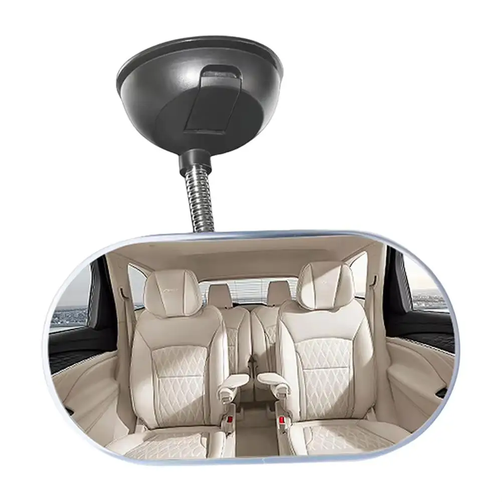 Car Windshield Suction Cup Rear View Mirror Interior For Monitor Rear Seat Baby Kids Safety Angle Adjustable Mirrors Accessories