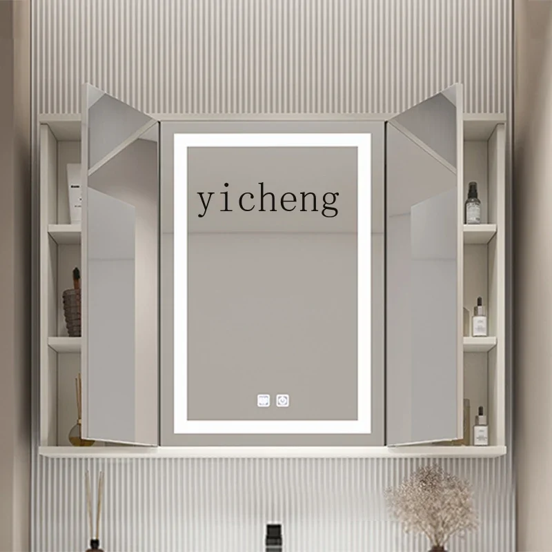 Folding Flip Feng Shui Mirror Hidden Bathroom Toilet Stainless Steel Smart Feng Shui Mirror Cabinet