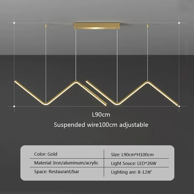 Nordic LED Pendant Lamp Minimalist Aluminium Chandelier Bedroom For Dinning Room Kitchen Bar Restaurant Home Decor Led Lighting