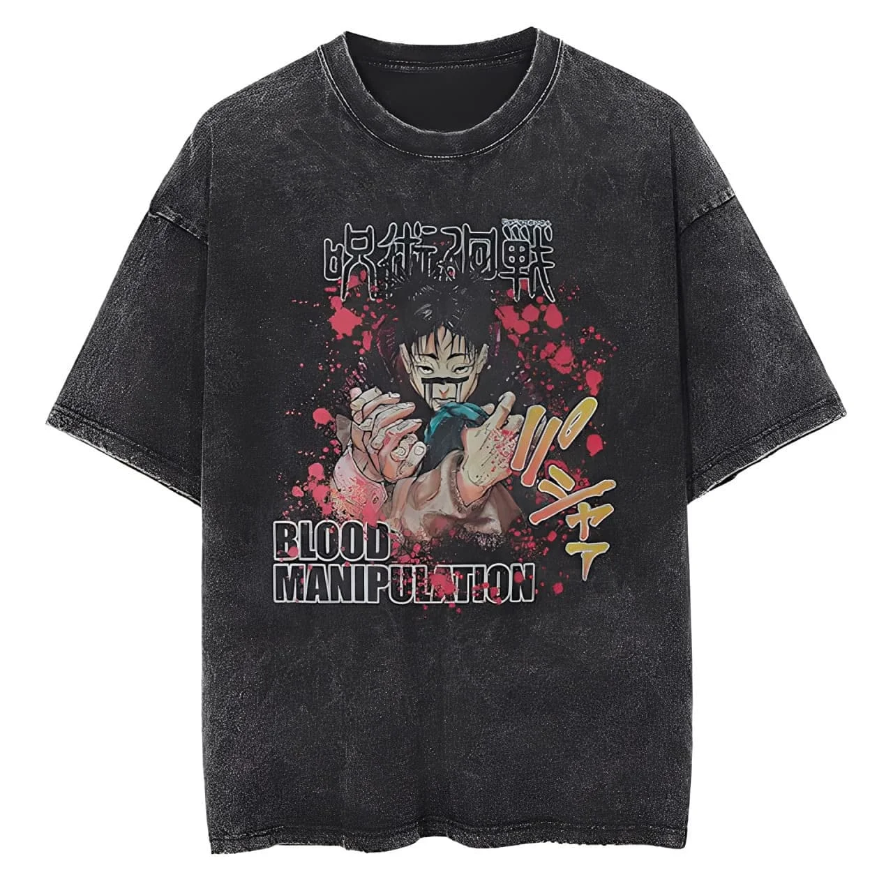 

Футболка Attack on Titan Nine Titans из винтажного выстиранного хлопка, унисекс, летняя, оверсайз, уличная одежда, аниме, повседневные топы 2026