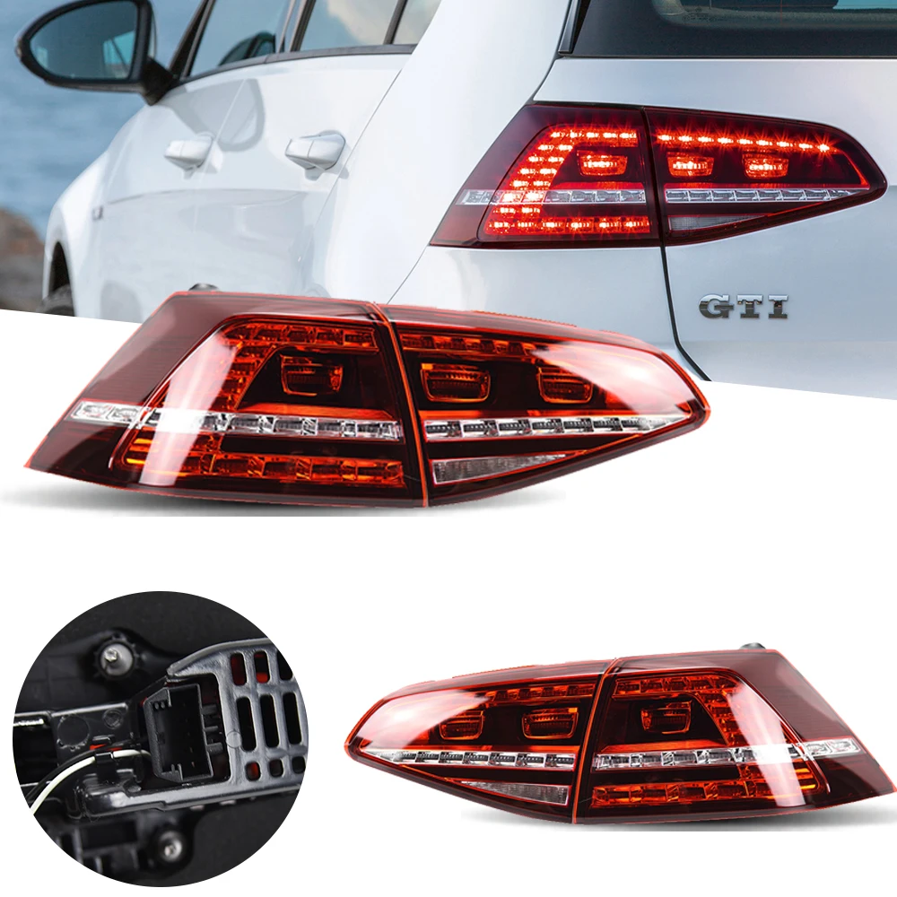 Taillight For VW Golf 7 MK7 LED Taillights 2013-2020 Golf7 Tail Lamp Car Styling DRL Signal Projector Lens Auto Accessories Rear