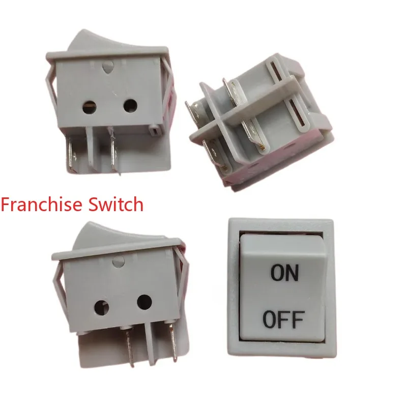 

10PCS boat type switch R210 gray printing ON-0FF four feet 16A 32X25mm