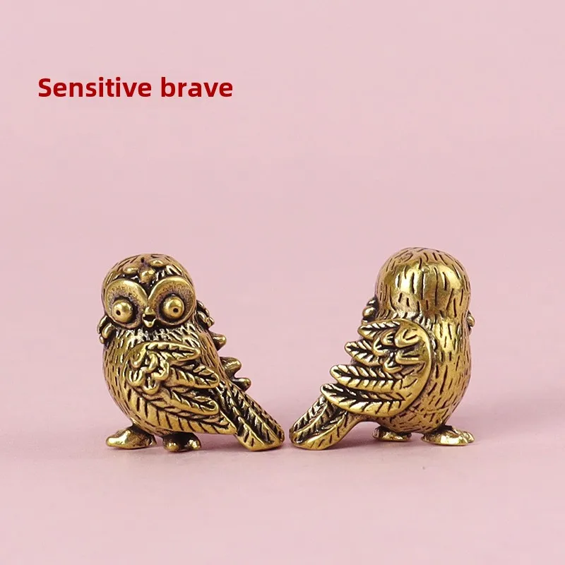 Fun Owl, Magpie, Scenic Area, Desk Brass Crafts Ornament Home Furnishing