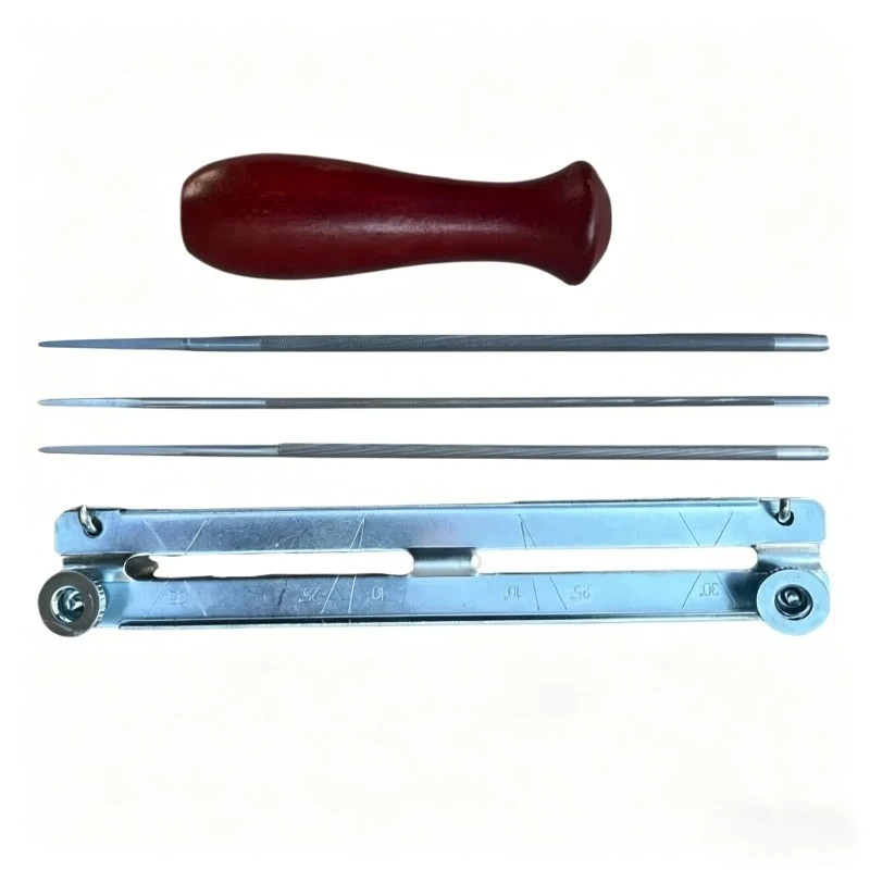 Professional Universal Chainsaw File Angle Corrector Stand - Automatic Angle Lock for Effortless Chain Sharpening