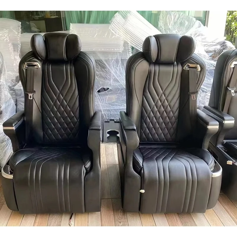 Luxury Vito W447 Seats Captain Car Massage Seat for Van Made of PU Leather Compatible with  Alphard and Models