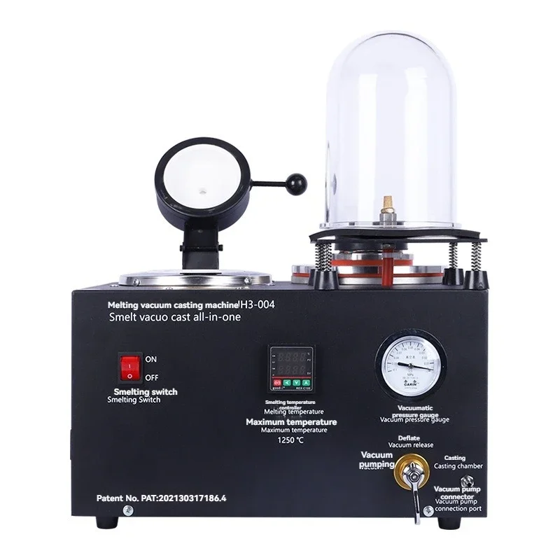 

3-In-1 Casting Machine Smelting Vacuum Casting Integrated Device High Temperature Refining Gold Silver Jewelry Making Equipment