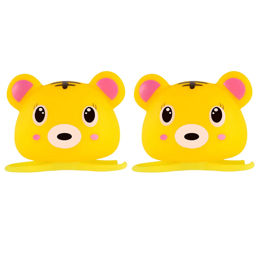 2 قطعة جرس الدراجة التوازن النمر تصميم الصوت ضوء Led القرن للأطفال في الهواء الطلق ركوب الكرتون الحيوان الملحقات مصباح