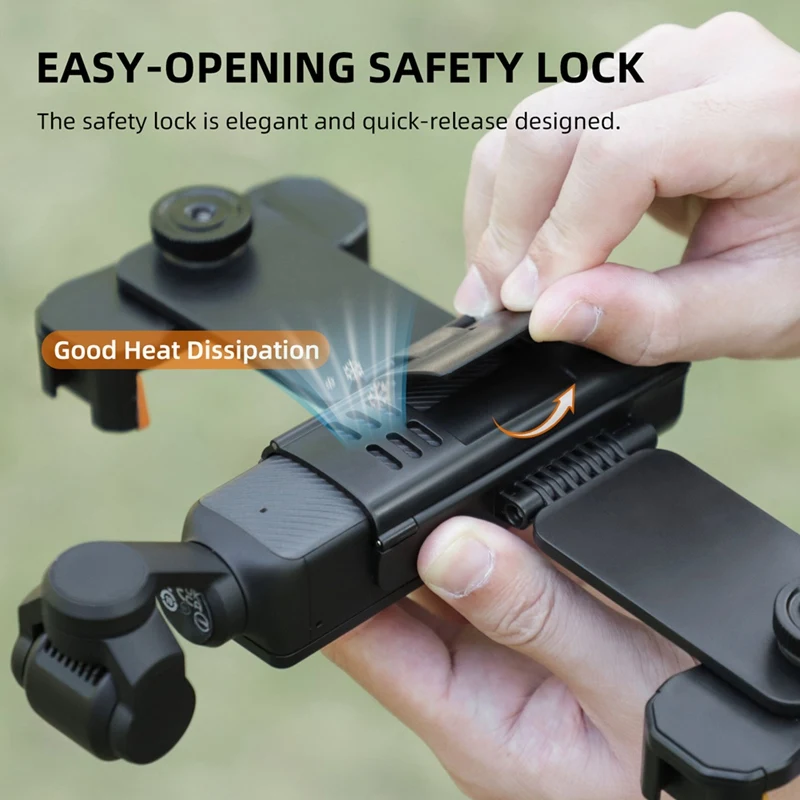 SUNNYLIFE Stand For Osmo Pocket3 Cell Phone Live Streaming Stand Expansion Cold Shoe Accessories Multi-Camera As Shown 1 PCS