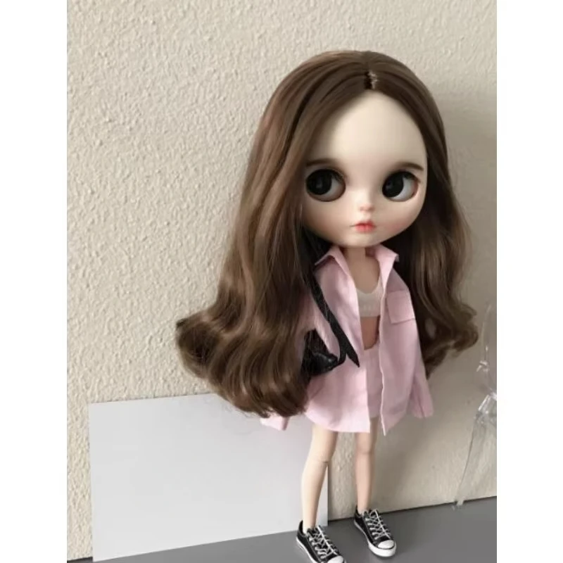 BBIKG334 新スタイル カスタムドール ピンクの服 Tシャツ パーカー パンツ bb fr ob24 ob27 pp liccaa ブライスドール用