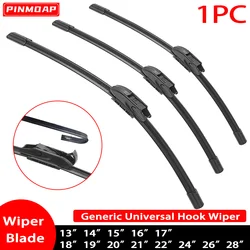 1PC Wiper Universal J/U-Shaped Hook Frameless Wiper Natural Rubber Strip Windshield Wiper13