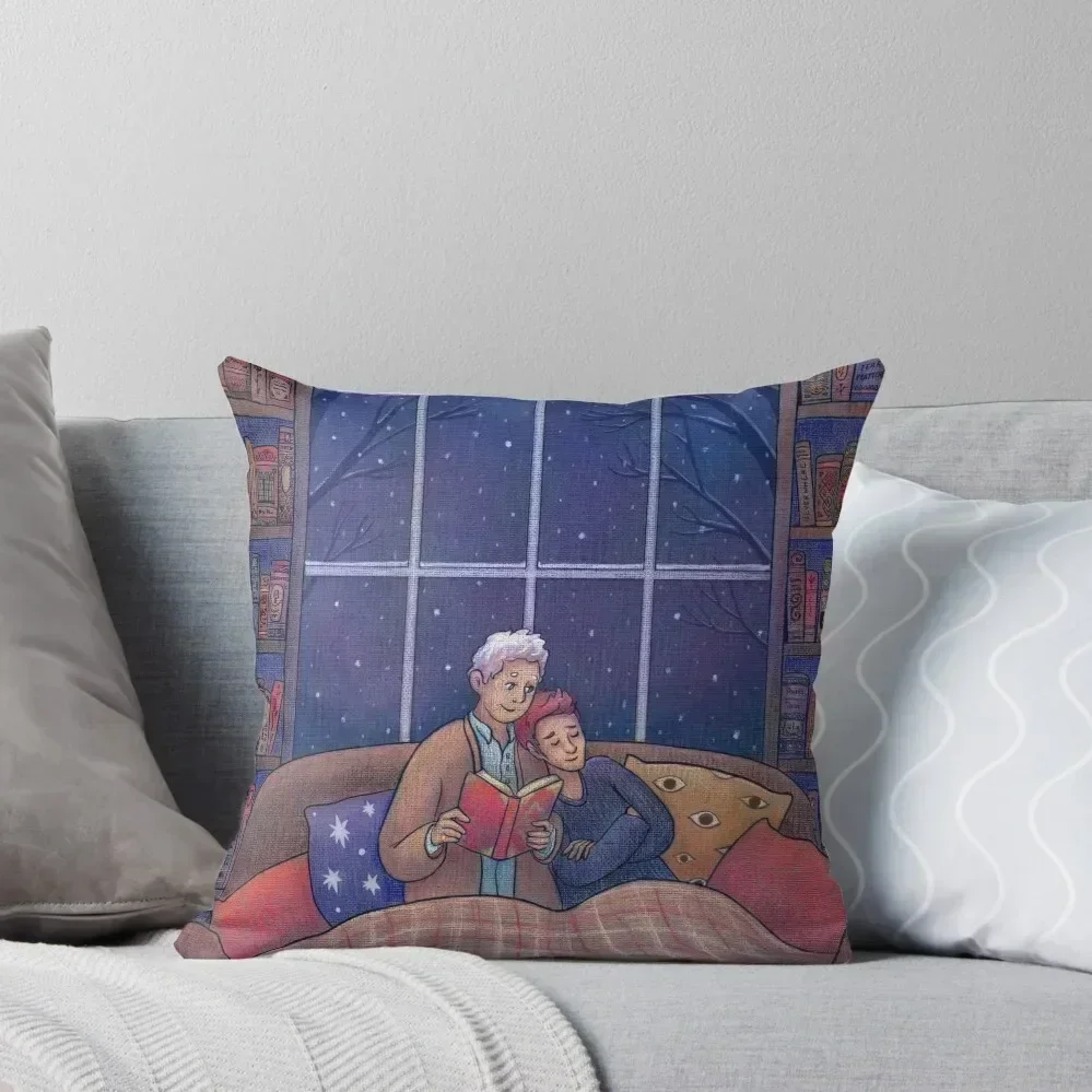 

Cosy Cottage Winter Husbands Throw Pillow Custom Cushion New year luxury home accessories pillow