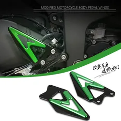 Motorcycle Accessories Footrest Pedal Foot Peg Heel Plates Guard Cover Protector Fit For ZX-6R ZX6R ZX 6R ZX636 2019-2024 2025