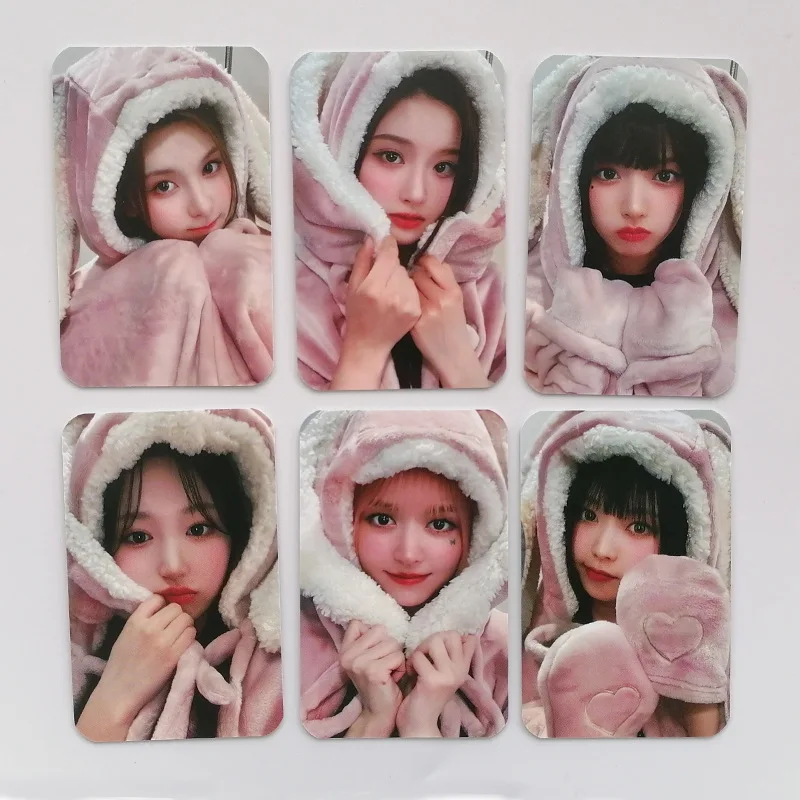 6Pcs Kpop Idol NMIXX coniglio di alta qualità Cape Lomo Cards collezione di decorazioni cartolina HAEWON LILY SULLYOON BAE JIWOO