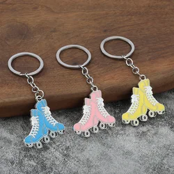 2024 Orange Skating Shoe Keychain Zinc Alloy Fashion Personalized Roller Skating Shoe Keychain