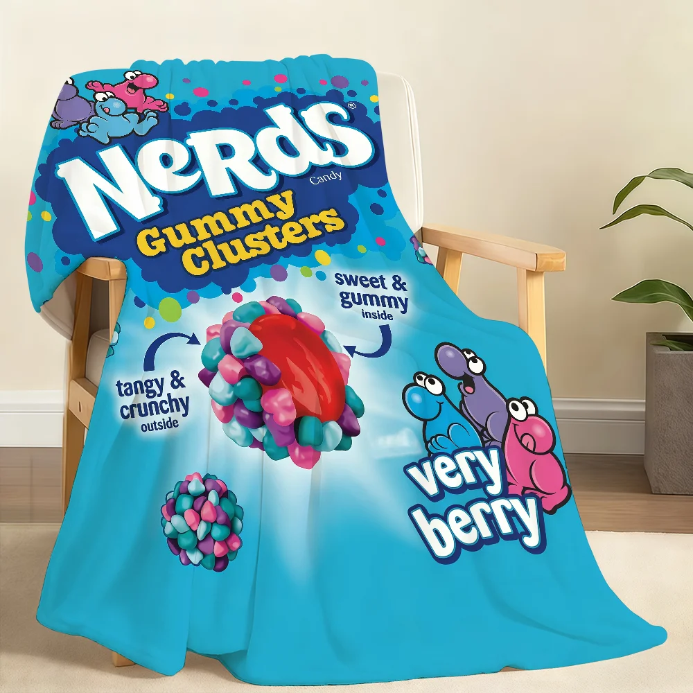 N-Nerds G-Gummy C-Cluster Blanket Soft Throw Blanket for Home Bedroom Bed Sofa Picnic Travel Office Rest Cover Blanket Gift