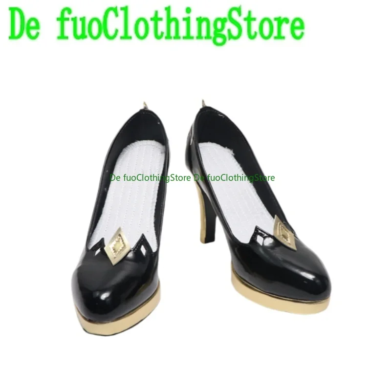 DeFuoClothing هونكاي ستار السكك الحديدية تأثيري أحذية لينغ شا عالية الكعب أحذية أنيمي حجم كبير تأثيري الأحذية أحذية الهالوين تأثيري