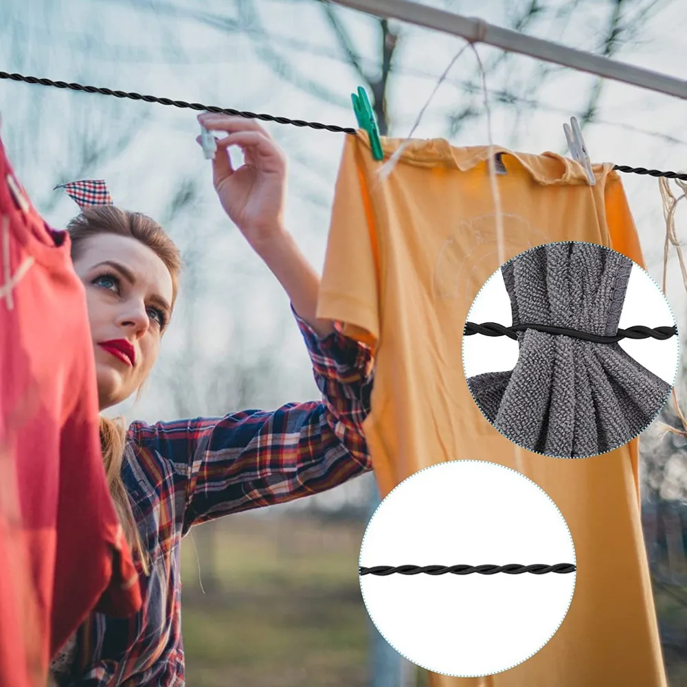 Retractable Clothesline Suction Cup Hook Design Indoor Outdoor Clothesline Multifunctional Portable Rope No Drill Clothes Line
