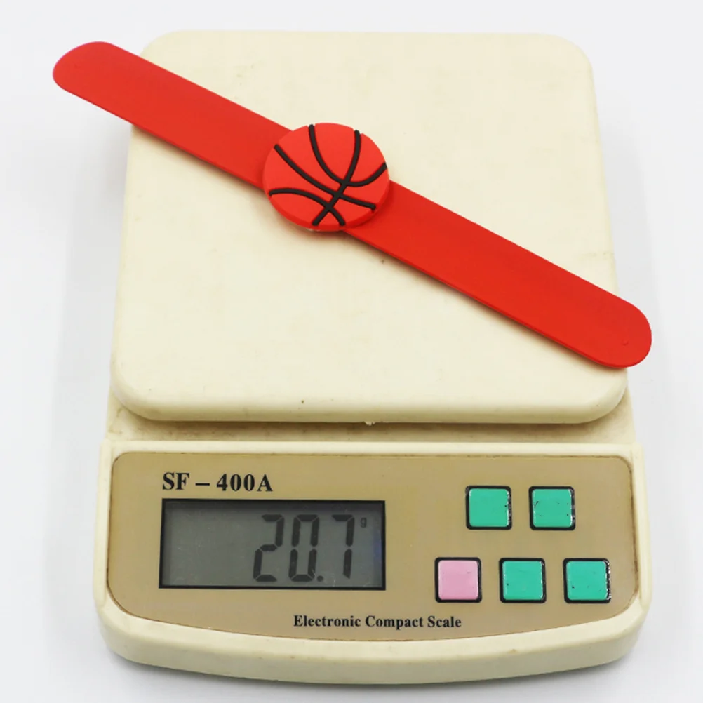 

6Pcs Sports Slap Bracelets Lightweight Silicone Lining Ball Wristbands Football Basketball Rugby Party Favor Gift for Children