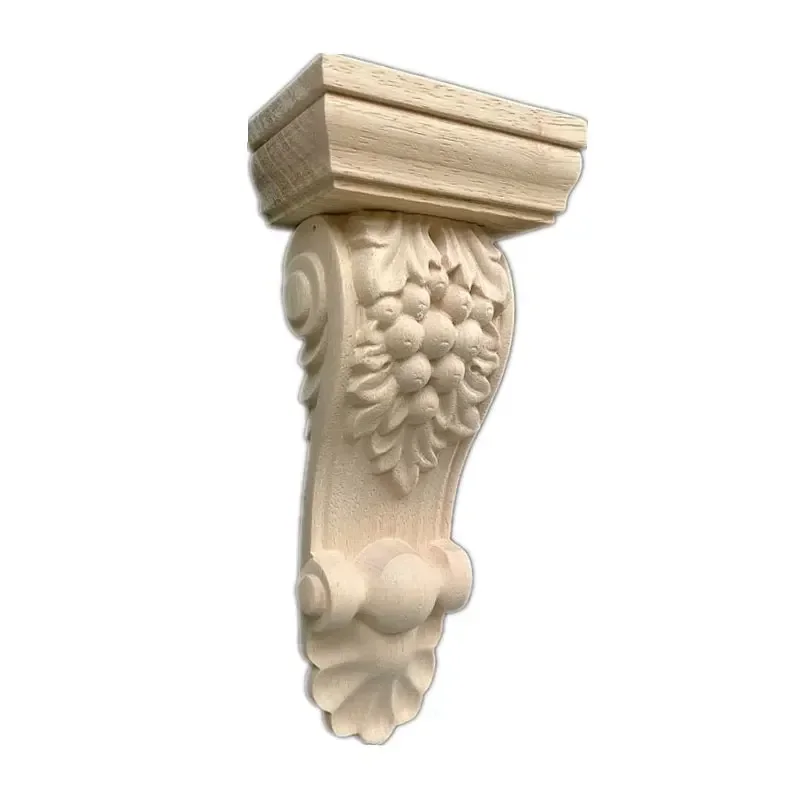 22cm Wood Carving Decal Bed Windows Applique Furniture Stigma Wall Fireplace Cabinet Decorative Figurines Decoration Home Decor