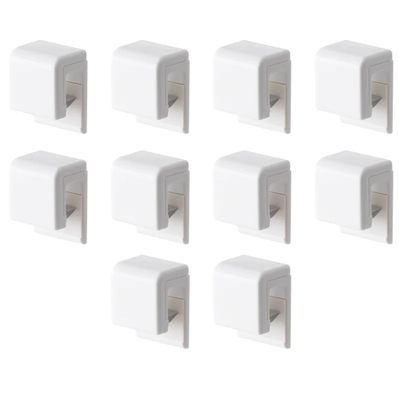 ABLN-10PCS Pieces Toothpaste Holder No Punch Facial Wash Holder Bathroom Wall Mounted Multifunctional Toothpaste Holder