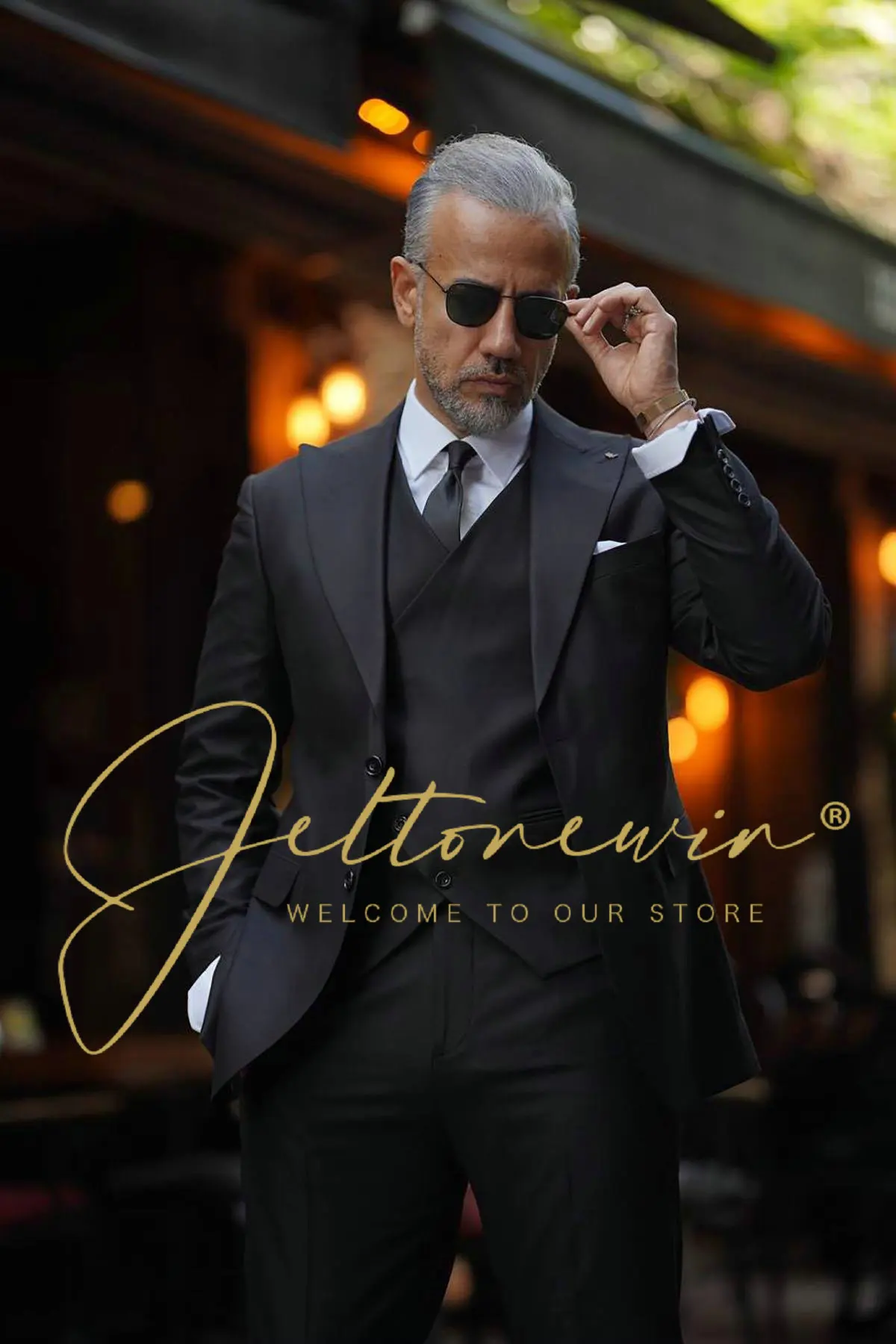 2024 Men\'s Suit 3-piece Formal Wedding Tuxedo Groom Customized Suit Elegant Party Dress for Men Traje De Hombre Elegante