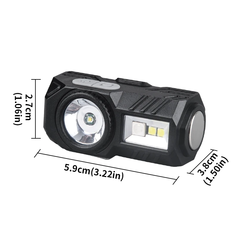 Mini Super Bright LED Headlamp Induction Headlight USB C Rechargeable Portable Head Flashlight Camping Fishing