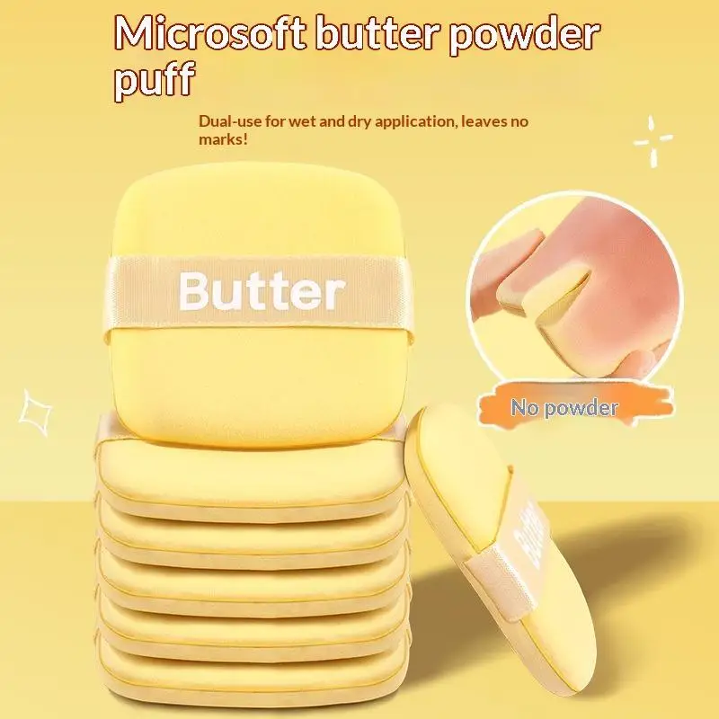 Butter Biscuit Air Cushion Puff Super Soft Becomes Bigger When Encountering Water Liquid Foundation Makeup Tool Is Double-sided