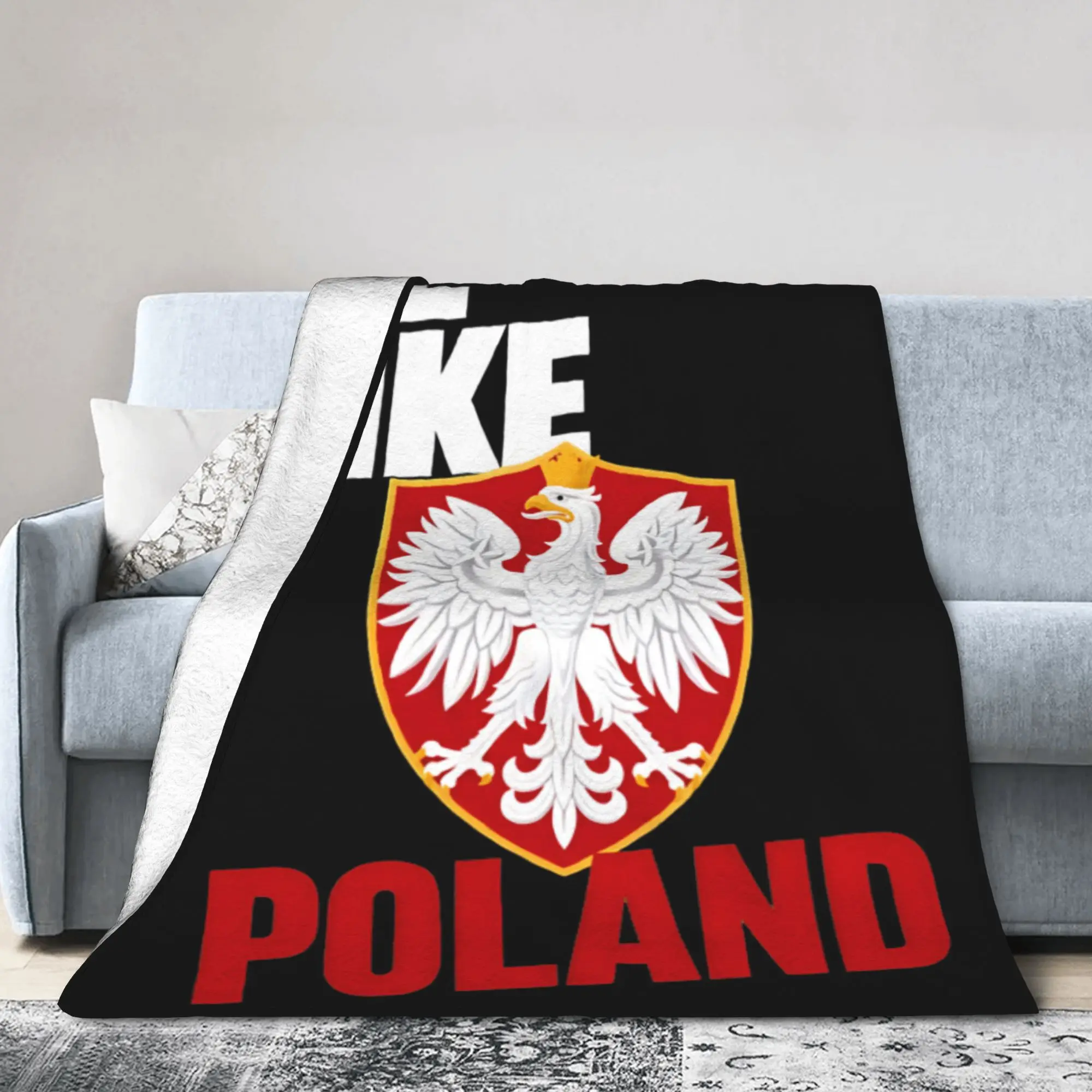 Be Like Poland Fleece Throw Blankets Polish Blanket for Bed Outdoor Super Soft Plush Thin Quilt,