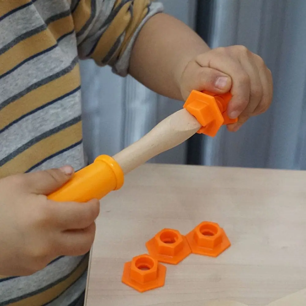 Porcas crianças chave de fenda conjunto parafuso montessori chave de fenda atividades ferramentas de madeira manutenção educacional fingir jogar brinquedos meninos