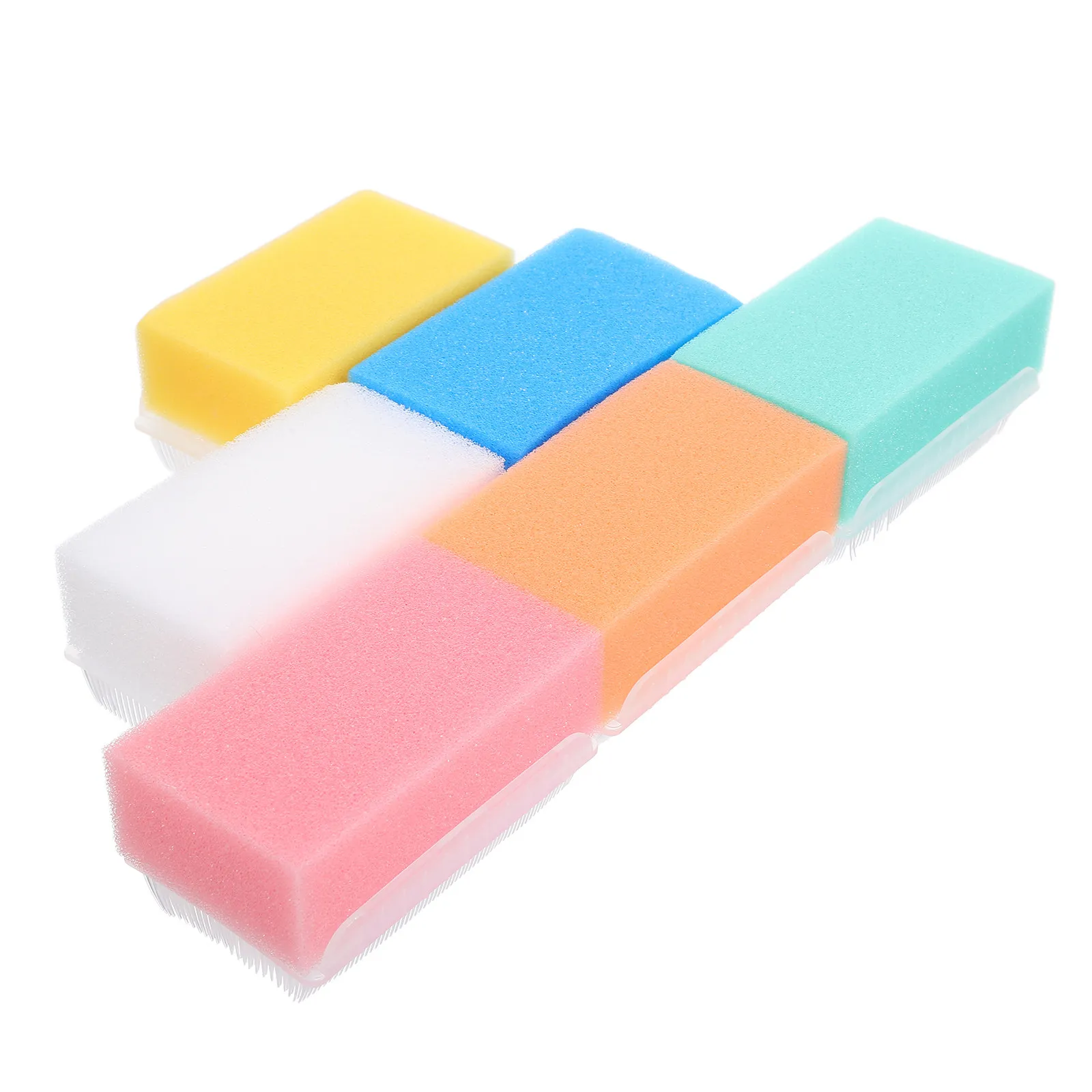 6Pcs Sensory Brush Set Tactile Development Tools Sponge for Bathing Gentle Exfoliating Sponge for Hand