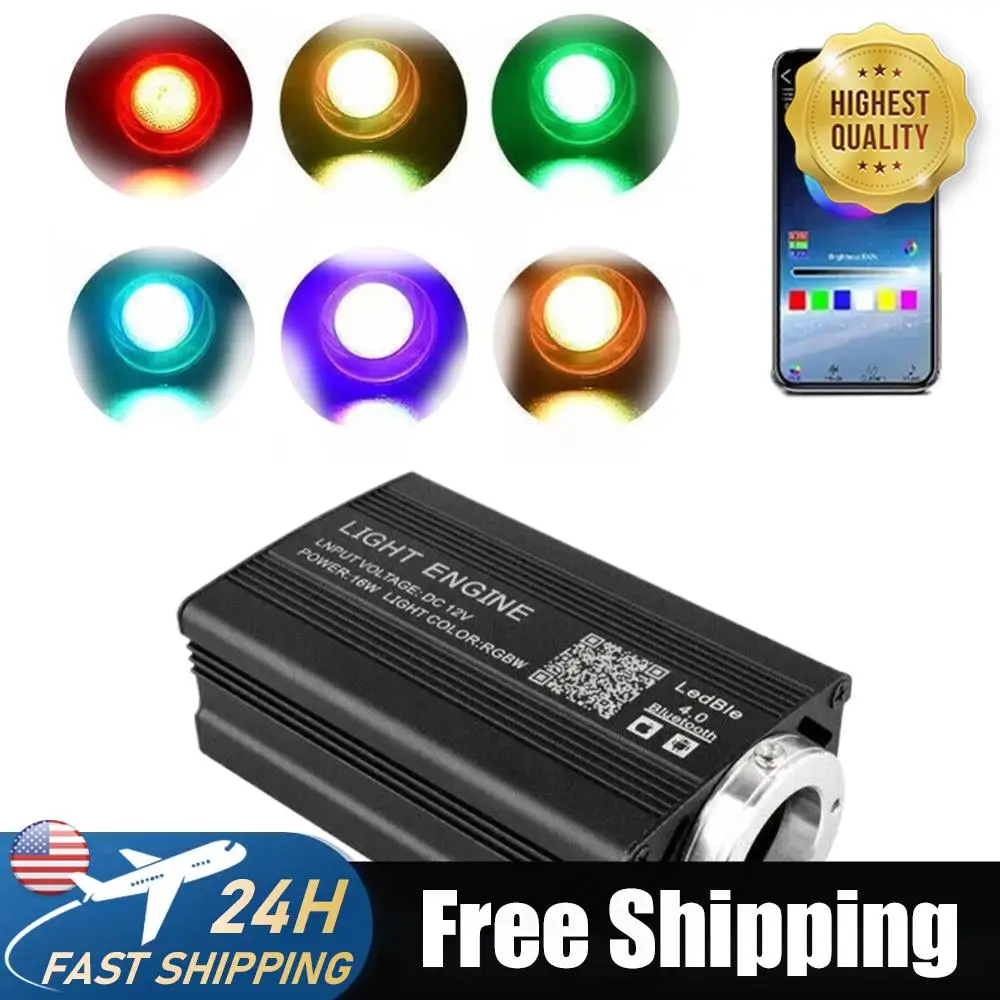 

12 Вт, 16 цветов, автомобильный проектор звездного неба с управлением через приложение, лампа для создания эффекта звездного неба на потолке автомобиля