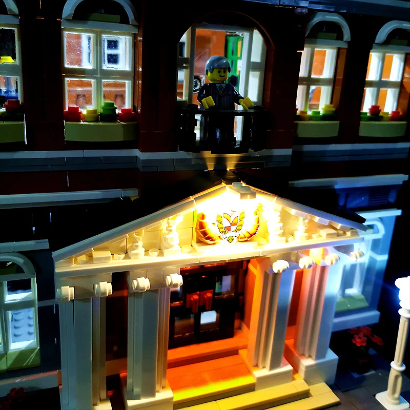 LUZ para LEGO 10224 Town Hall Block brinquedo DIY (sem modelo de blocos, apenas luz LED) conjunto de luz presente para crianças
