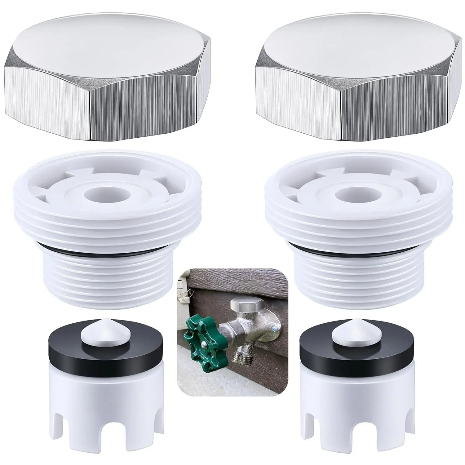 Plumbing Repair Kit Metal Vacuum Breaker DIY Repair Project Brass Cap Included Easy Installation Plumbing Parts