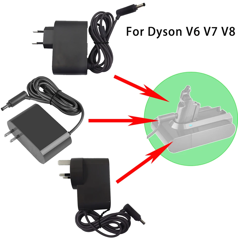 Fit for Dyson V6 V7 V8 DC62 0.8A Fast Charger Vacuum Cleaner