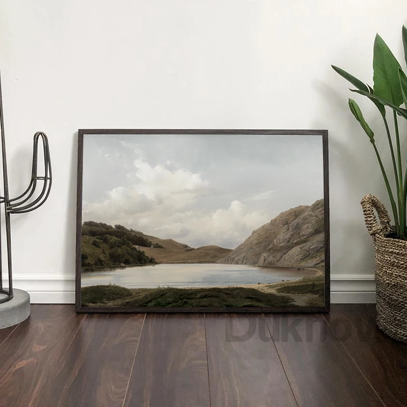 Charming Vintage Moody Prints European Country Landscape Painting Posters Botanical Sketches Drawing Canvas Print Home Decor
