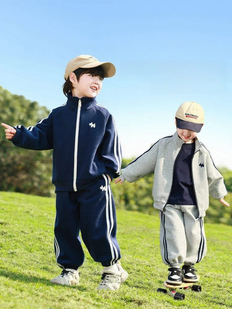 boys-sportswear-set-spring-autumn-cotton-blend-fabric-faionable-jaet-breathable-wearable-children's-clothing-kit