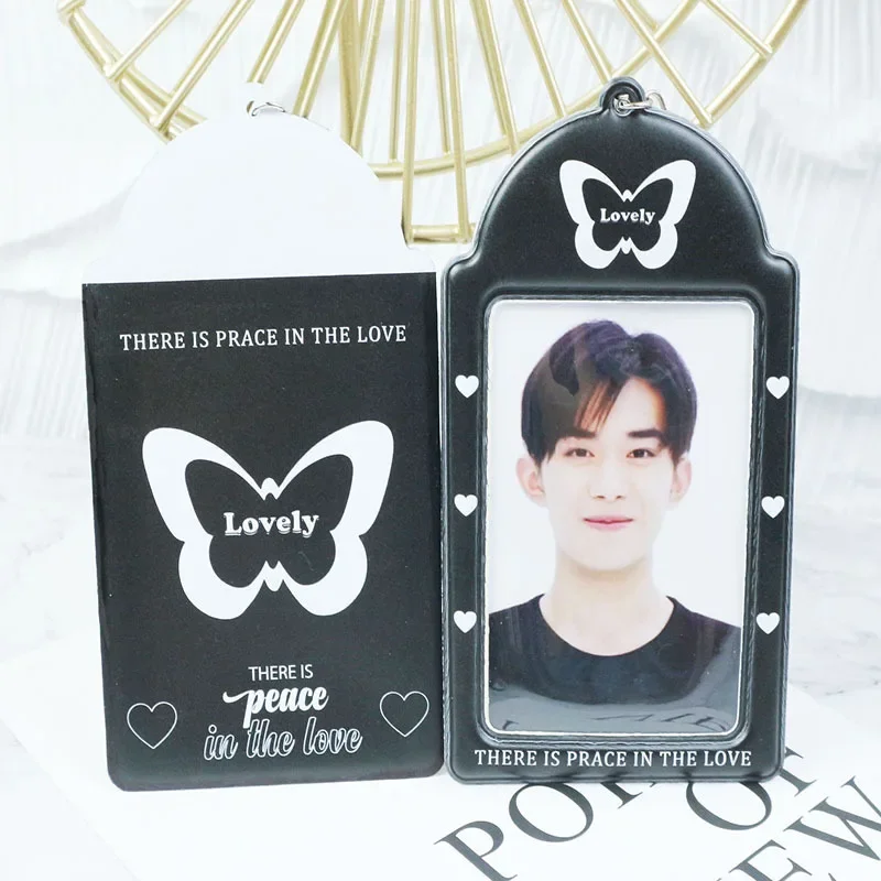 

Photo Sleeve for Kpop Idol, Cartoon Photocard Holder, ID Card Cover, Bus Card Sleeve, School Stationery, Student Bag Pendant
