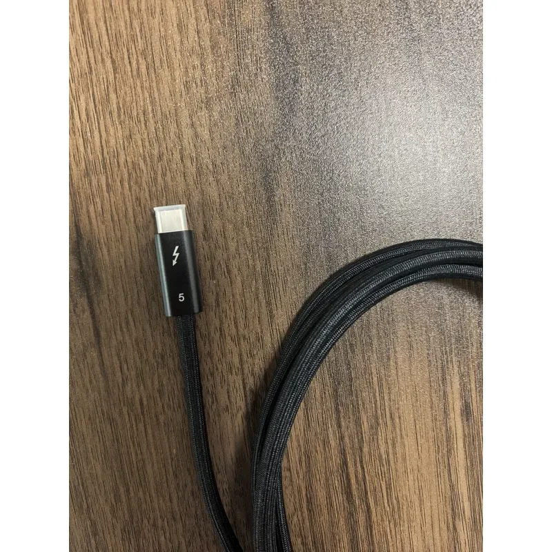 for Thunderbolt 5 Cable 2m 80Gbps Data Transfer 240W Fast Charging Dual 8K Display Output High Speed USB C to USB C Cord