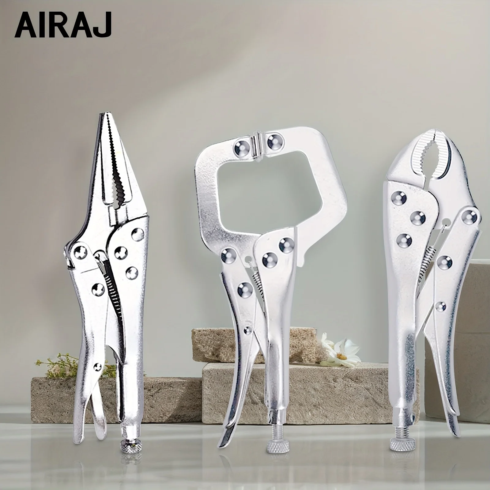 

Набор плоскогубцев AIRAJ 3PCS7 дюймов, набор инструментов для плоскогубцев, тиски с хромованадиевой сталью, прочная комбинация ручных инструментов