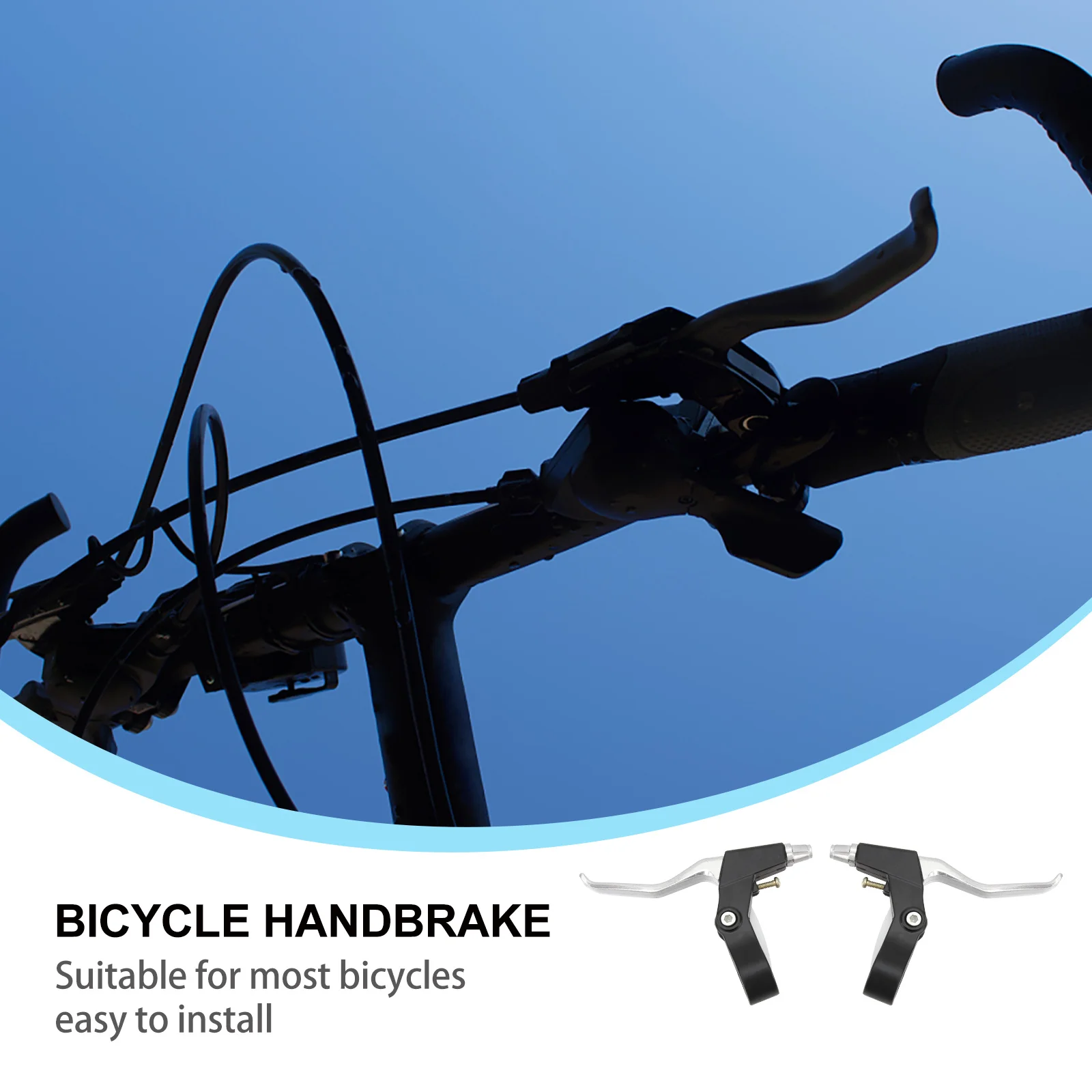 

One Pair Bike Brake Lever Handle Durable Aluminum Alloy for Mountain Bike Cable Mechanical Disc System