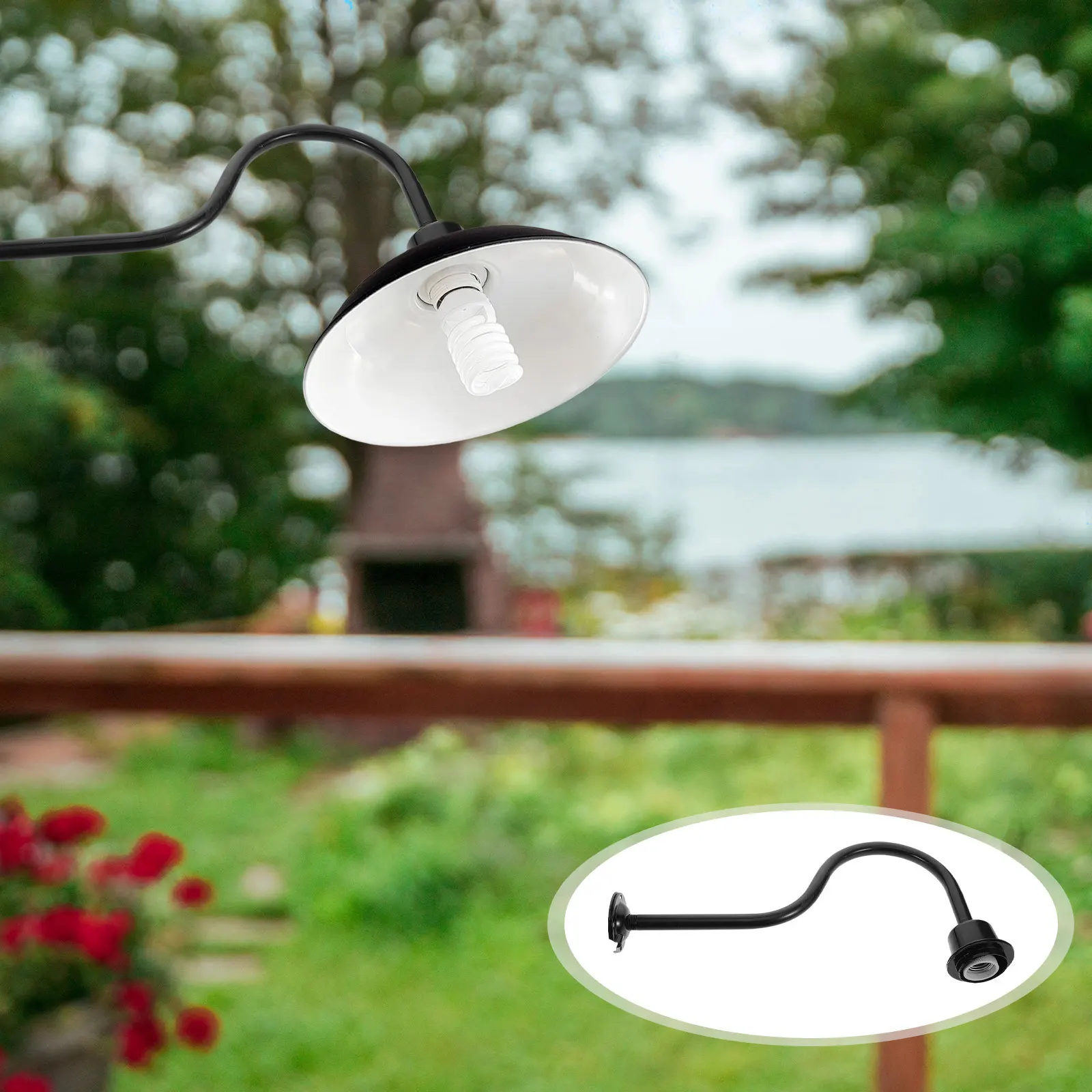 

Elegant Waterproof Outdoor Light Adjustable Bent Arm Rustproof for Garden Pathways Storefronts Signage Reliable Nighttime