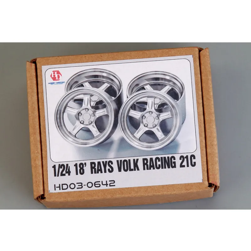 

Hobby Design HD03-0642 1/24 18' Rays Volk Racing 21C Wheels Resin Modified Parts